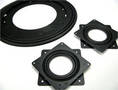 Black Lazy Susan Bearings compliment display aesthetics.
