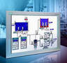 Widescreen Industrial Monitor serves as LCD HMI.