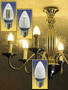 SMT LED Chandelier Bulbs produce 360° beam of light.