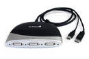 DisplayPort to DVI Adapter supports 3 DVI monitors.