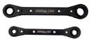 Ratcheting Wrench Set offers 8 settings between 2 tools.