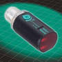 Photoelectric Sensor incorporates background suppression.