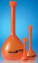 Plastic Volumetric Flasks protect contents from light.