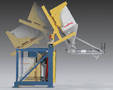Hydraulic Drum Dump Feeder provides dust-free operation.