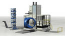 Floor-Type Horizontal Boring Mill provides full 2 meter reach.