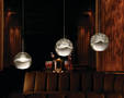 Pendant LED Lighting Fixture combines uplights, downlights.
