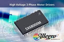 Three-Phase Motor Drivers withstand voltages up to 500 V.
