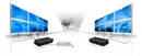 KVM Extender Software supports up to 16 displays from one PC.