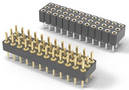 Header and Socket Strips feature high-density, 3-row design.