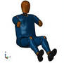 Male Crash Test Dummy Model targets side impact simulations.