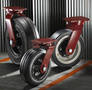 Heavy-Duty Casters provide smooth ride over uneven surfaces.