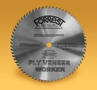 Saw Blade cuts plywood and plywood veneers.