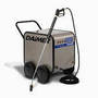 Electric Pressure Washers produce flow rates of 7.6 lpm.