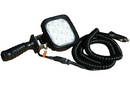 Handheld LED Spotlight features ergonomic plastic handle.