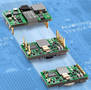 Sixteenth-Brick DC/DC Converters power 60-65 W applications.