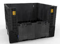 Bulk Box features injection-molded, 2-piece welded base.