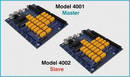 A/B Switches let user design case, pushbutton, and LED display.