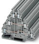 Screw-Clamp Terminal Blocks save DIN rail space.