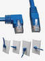Category 6 Cables come in variety of lengths and angles.