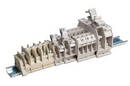 Ring Lug Terminal Blocks feature touch-safe design.