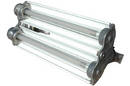 Explosionproof Fluorescent Light includes emergency backup.