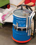 Reversible Drum Vacuum provides quiet 86 dBA operation.