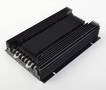 Rugged 600 W DC/DC Converter has integrated heat sink.