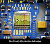 Electrically Conductive Adhesive is used with tin-terminated components.