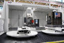 Horizontal Machining Center handles large titanium parts.