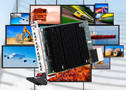 CompactPCI Board supports multi-display applications.