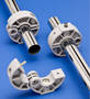 Hinged Mounting Collar attaches tube/pipe, and holds devices.