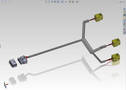 CAD Software facilitates wire harness design within SolidWorks.