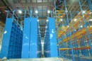 Impact-Resistant Storage Shelving conserves floor space.