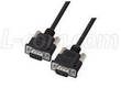 D-Sub Cable Assemblies are available with black PVC jacket.
