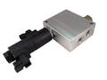 Flow Divider distributes flow between 2 hydraulic circuits.