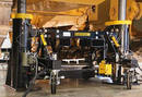 Lift System safely elevates dozers for maintenance.