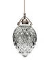 Crystal Pendant utilizes LED light source.