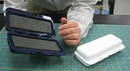 Portable Carrier keeps contents at constant temperature.
