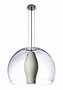 Glass Pendants illuminate spaces with tall ceilings.