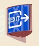 Arrow Shaped Wall Brackets help point out directions.