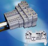 Spring Clamp Terminal Blocks are DIN rail mounted.