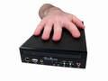 Mini PC measures 5.7 x 9.9 x 1.65 in.