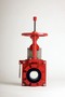 Knife Gate Valve prevents slurry build up in seat area.