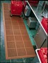 Rubber Mat has slip-resistant surface.