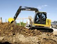 Excavator is suited for site development and landscaping.