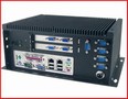 Computer can connect up to 5 touch-screen monitors.