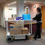 Battery Powered Cart hauls loads up to 1,500 lb.