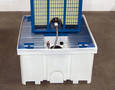 Base Container facilitates quick unloading of IBCs.