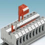 Ring Lug Terminal Blocks provide rugged bolt connection.