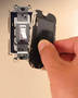 Paint Shield eliminates need for time-consuming masking tape.